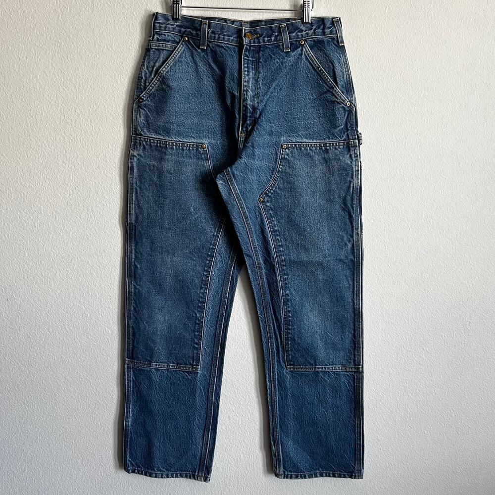 Carhartt B07 DNM denim double knee work wear carpenter pants